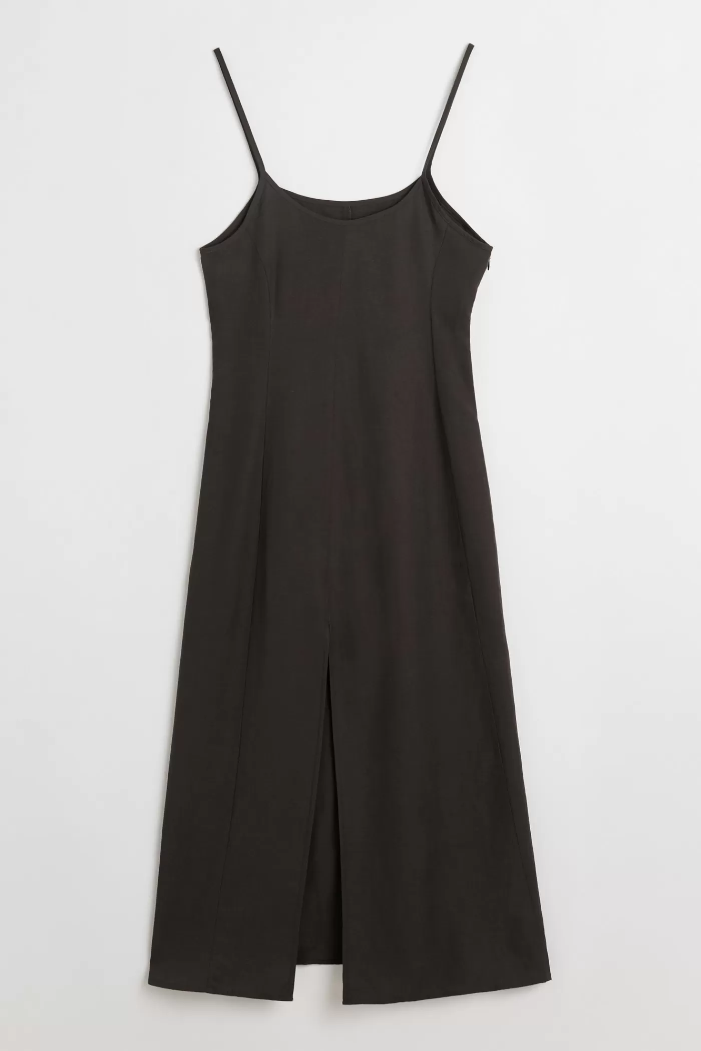 Sale Ash Grey Liquid Lyocell Women Dresses