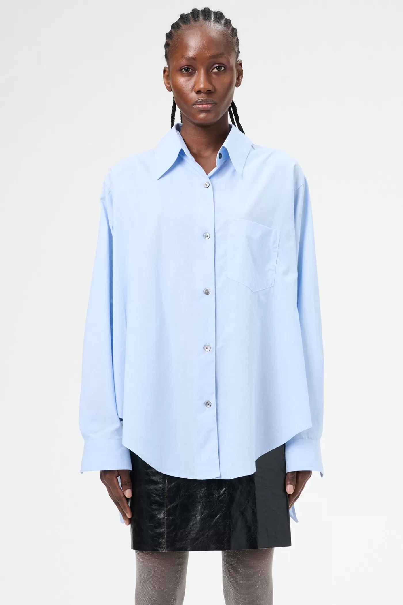 Hot Azores Stripe Seashore Cotton Women Shirting