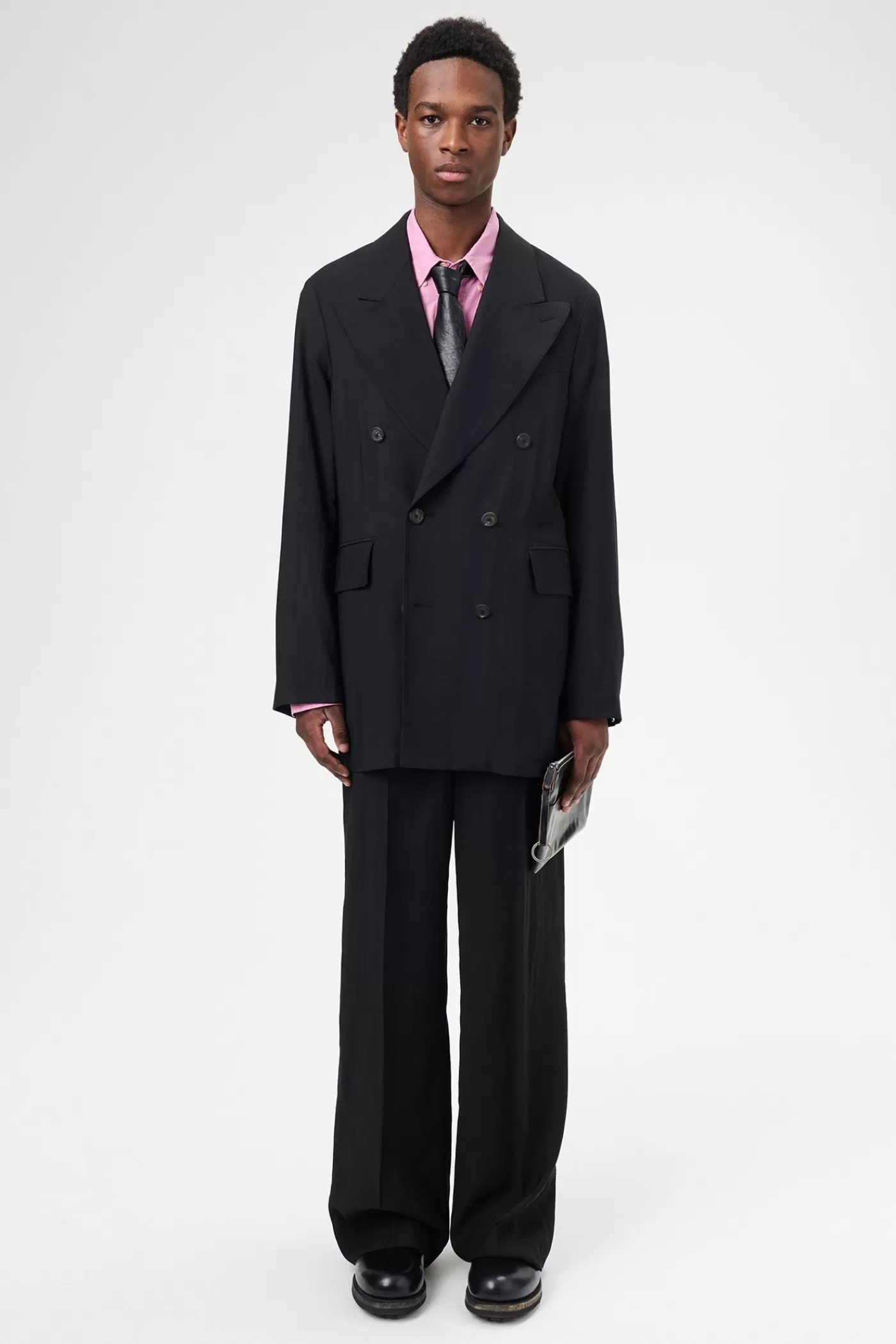 Cheap Black Experienced Viscose Suiting