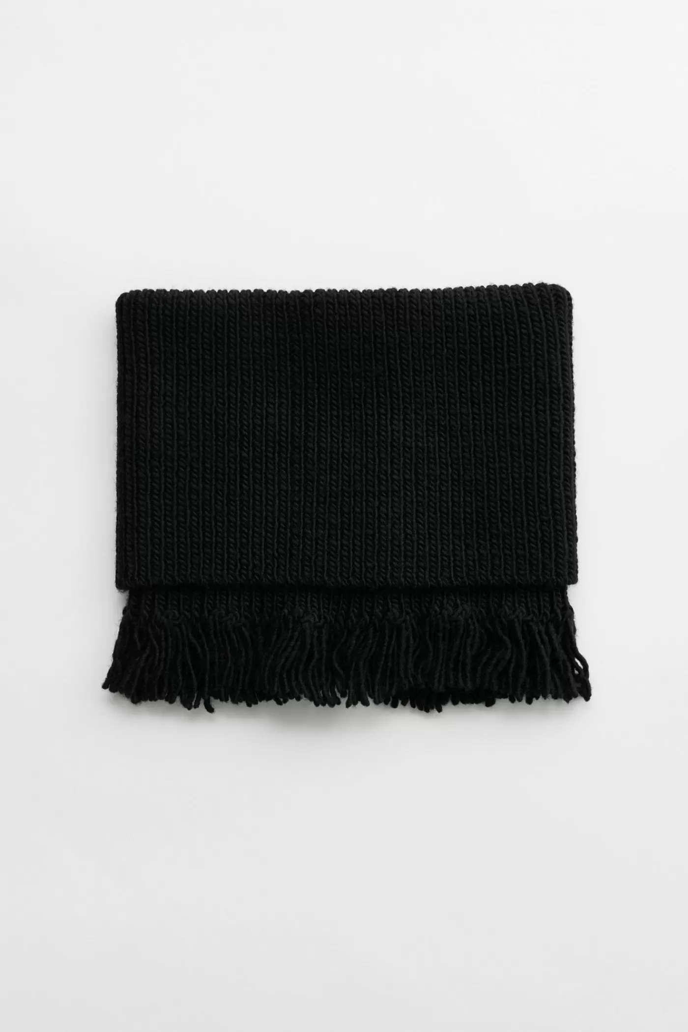 Flash Sale Black Fisherman Wool Scarves