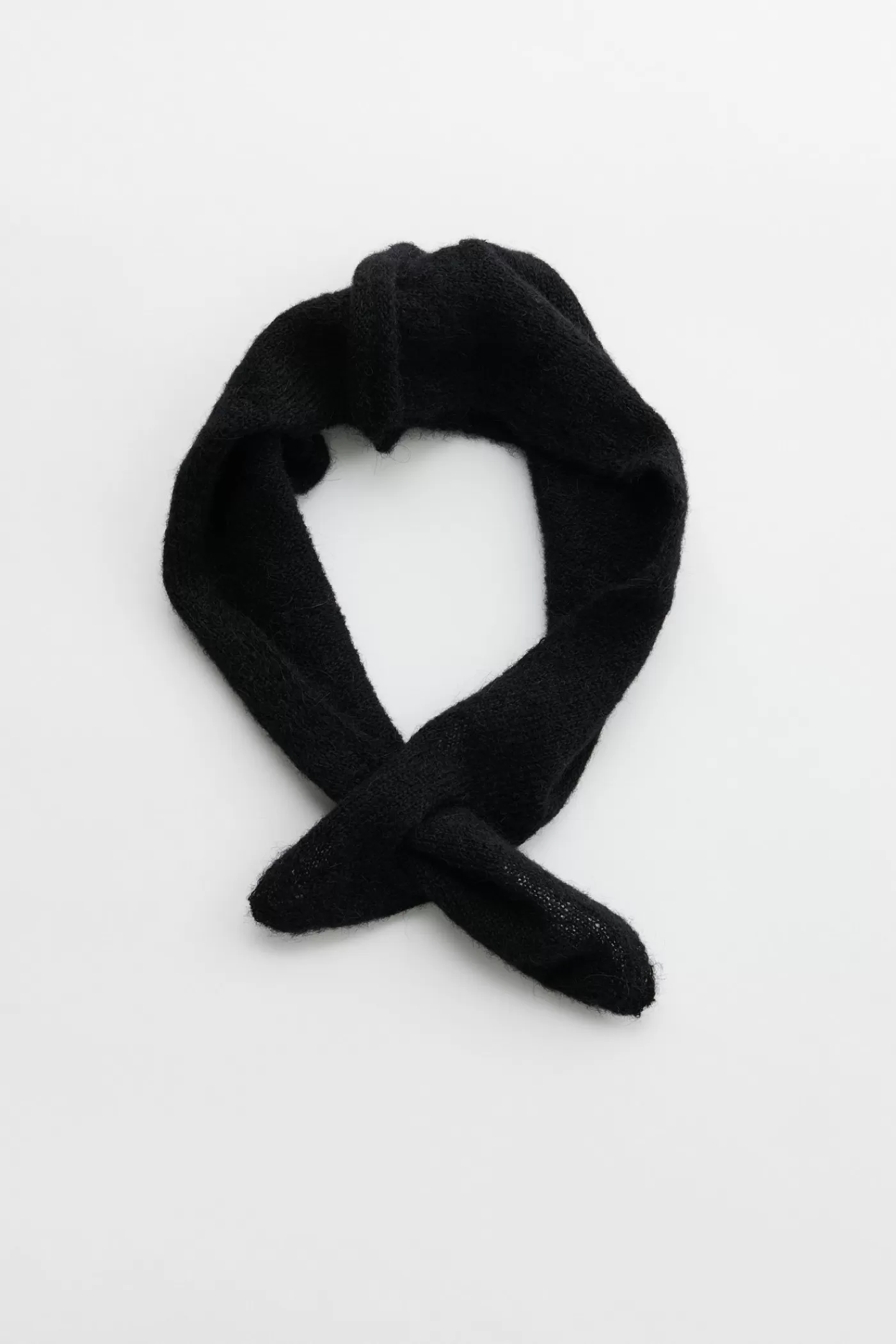 New Black Fuzzy Alpaca Scarves
