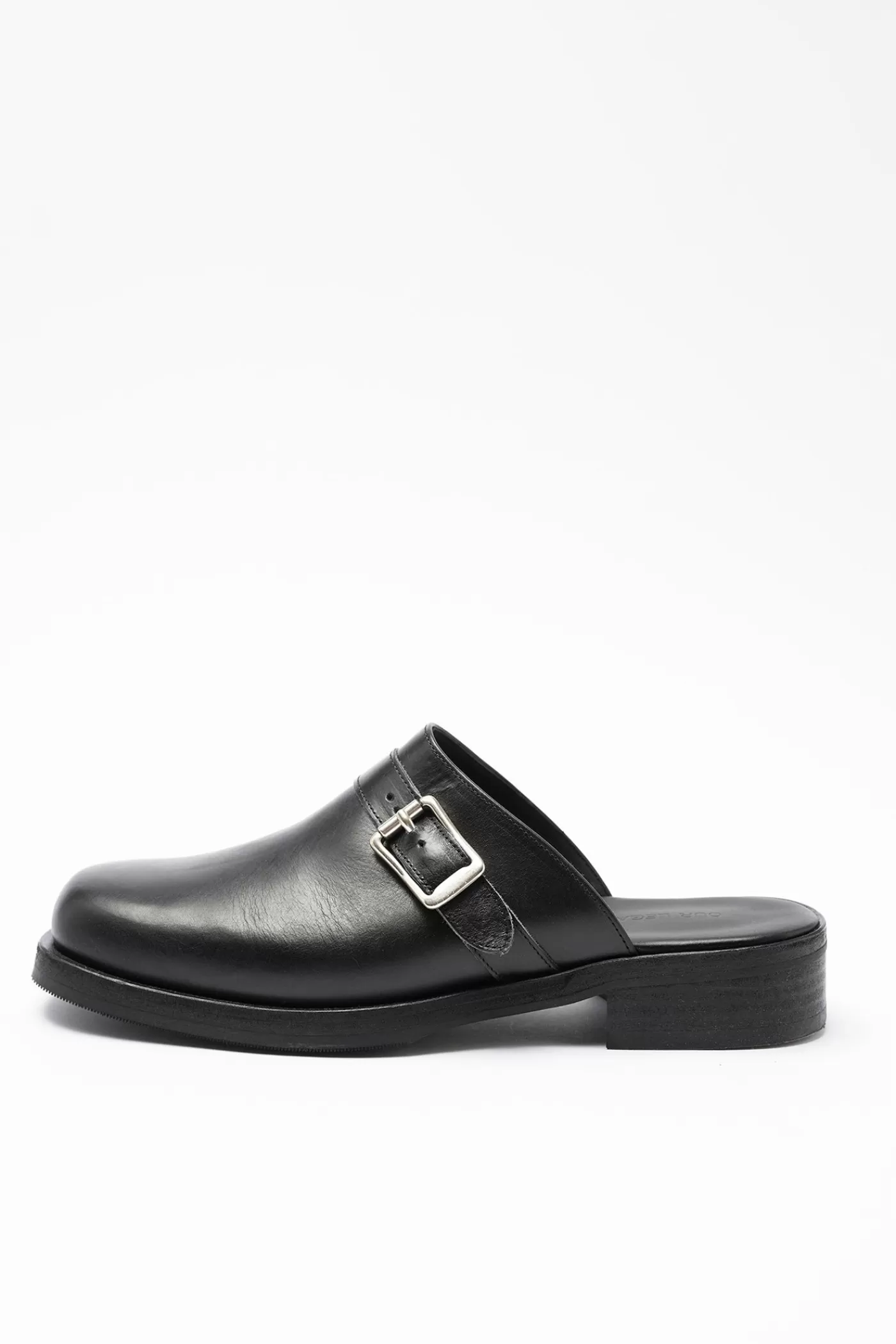 Hot Black Leather Women Womens | Mules