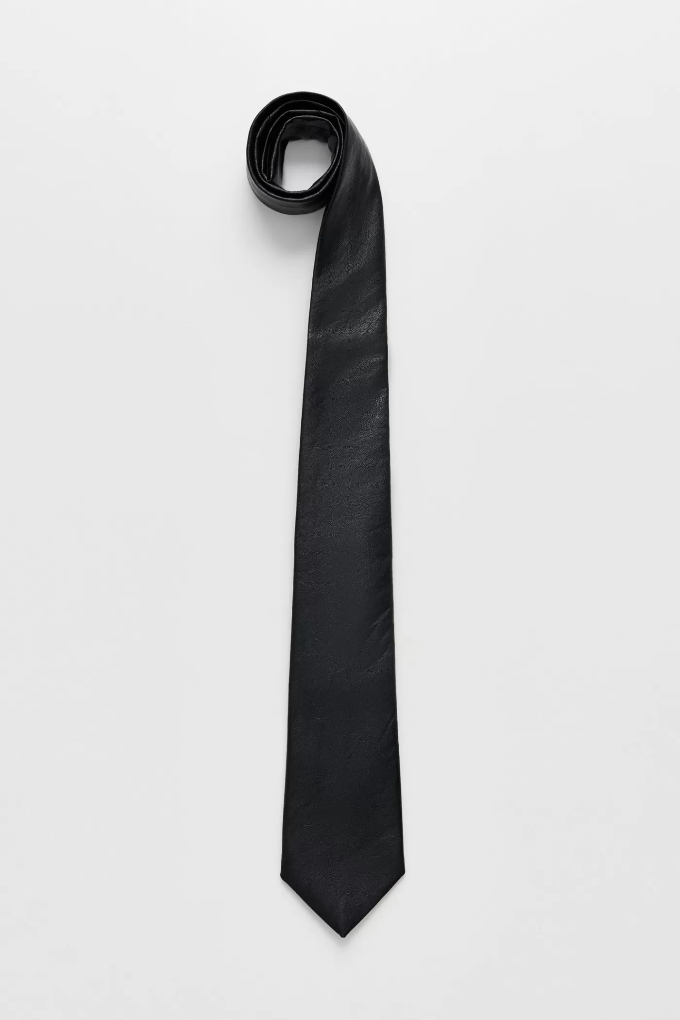 Outlet Black Real Fake Leather Ties