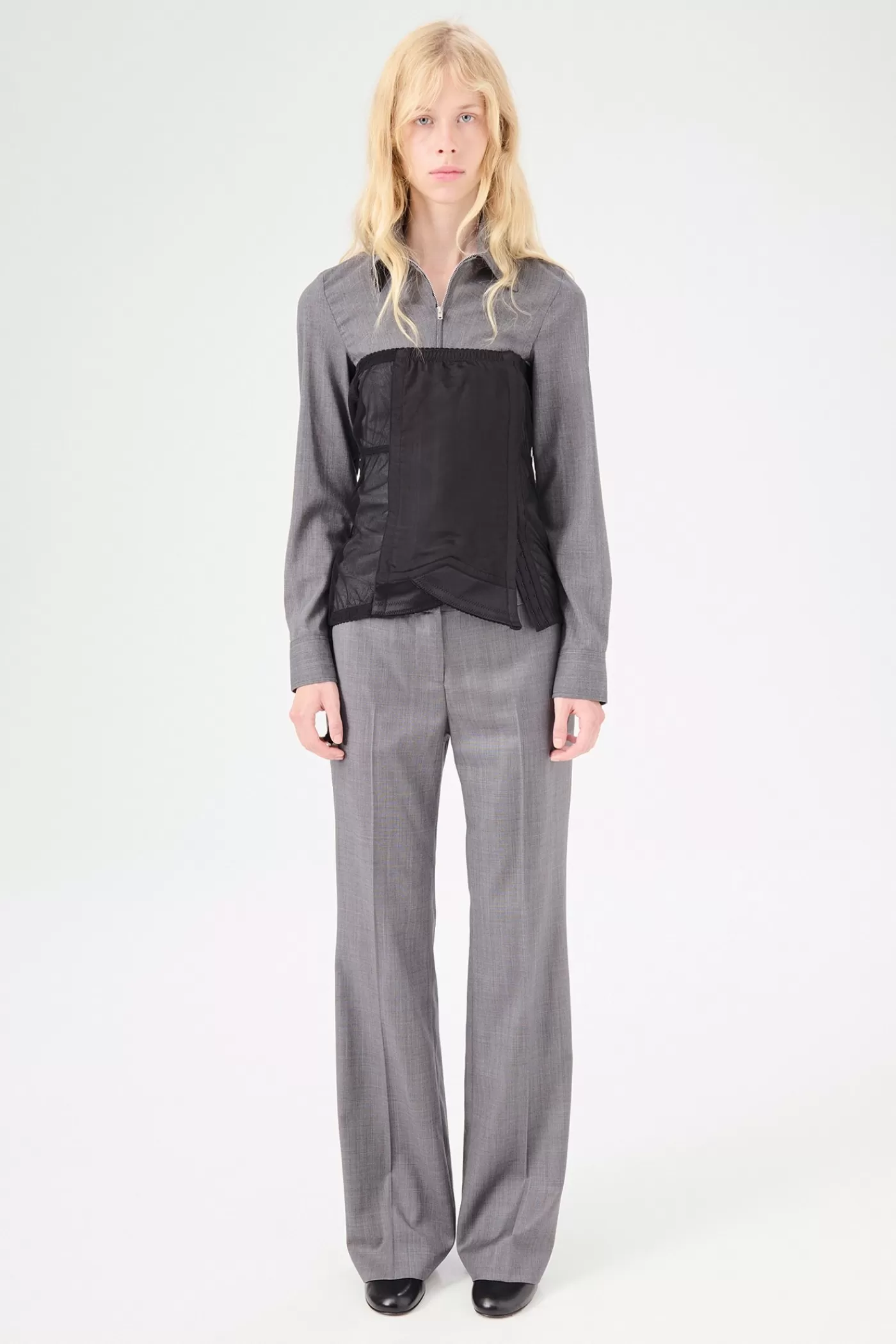Store Black Refined Oxford Women Tops