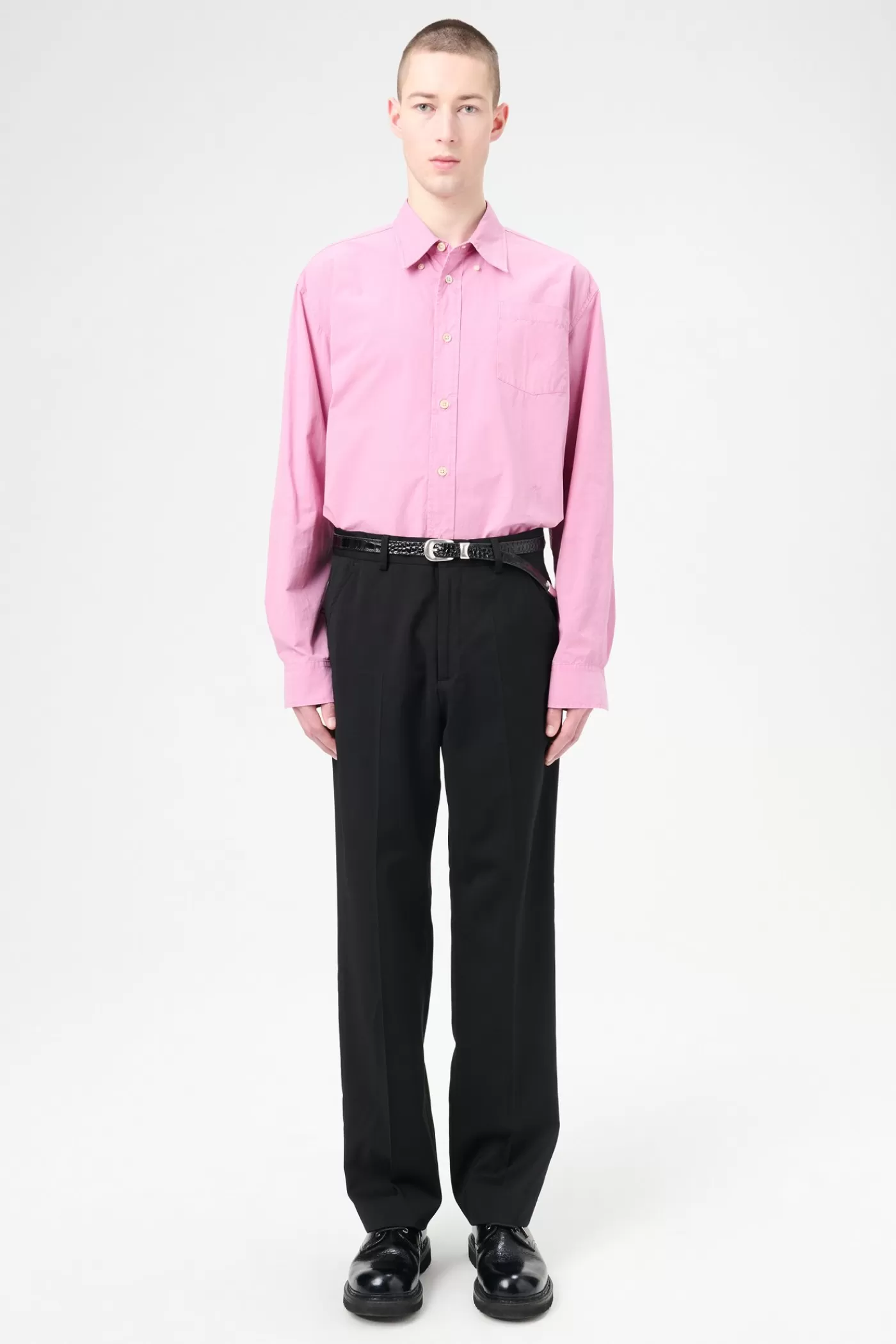 Cheap Black Worsted Wool Trousers