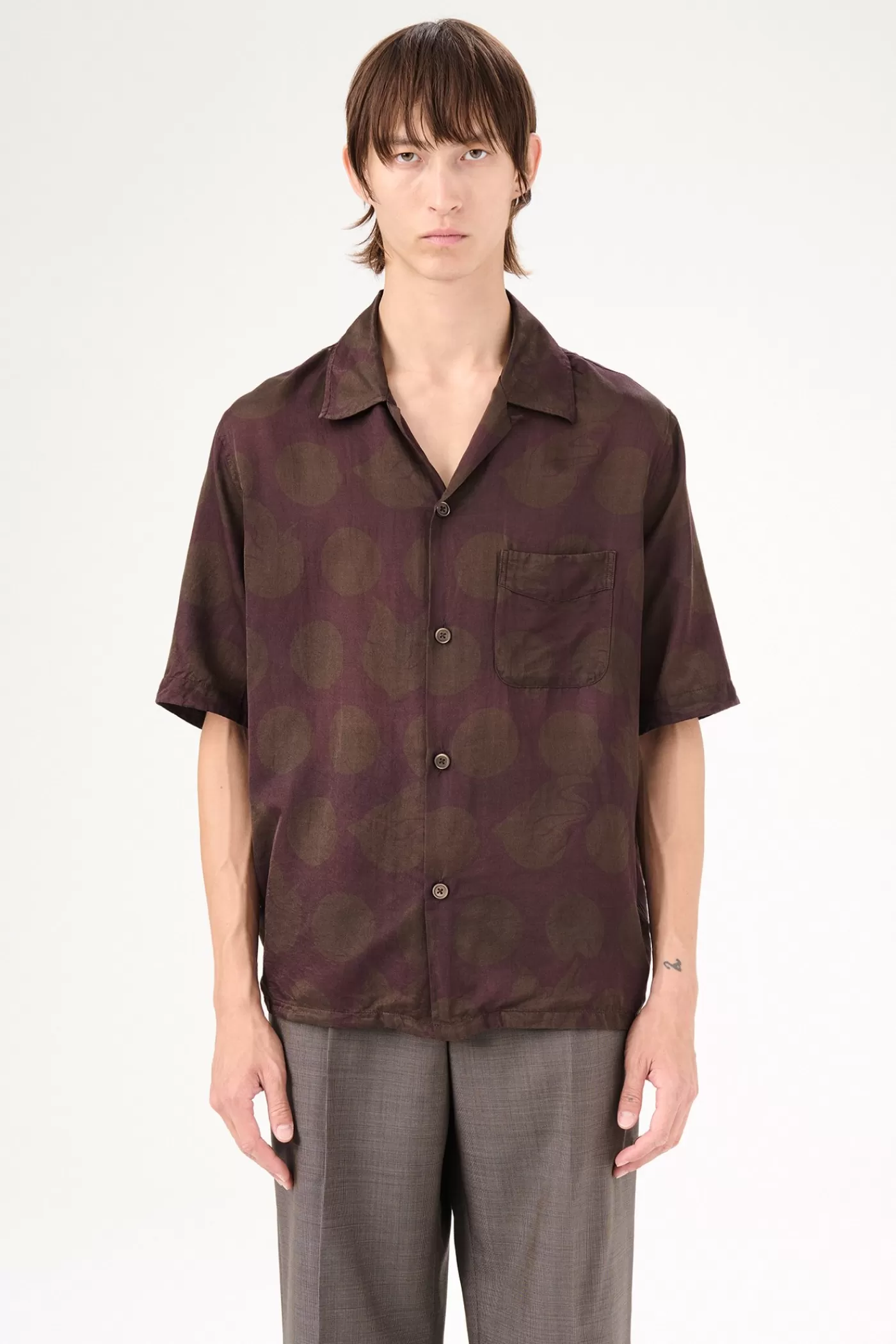 Best Dotted Print Cotton Silk Shirting