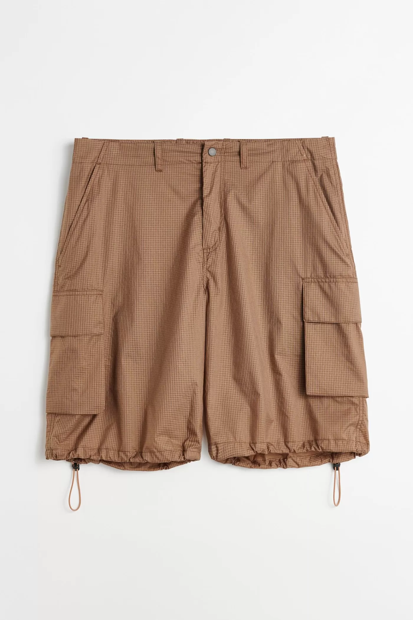 Best Golden Brown Tactile Ripstop Shorts