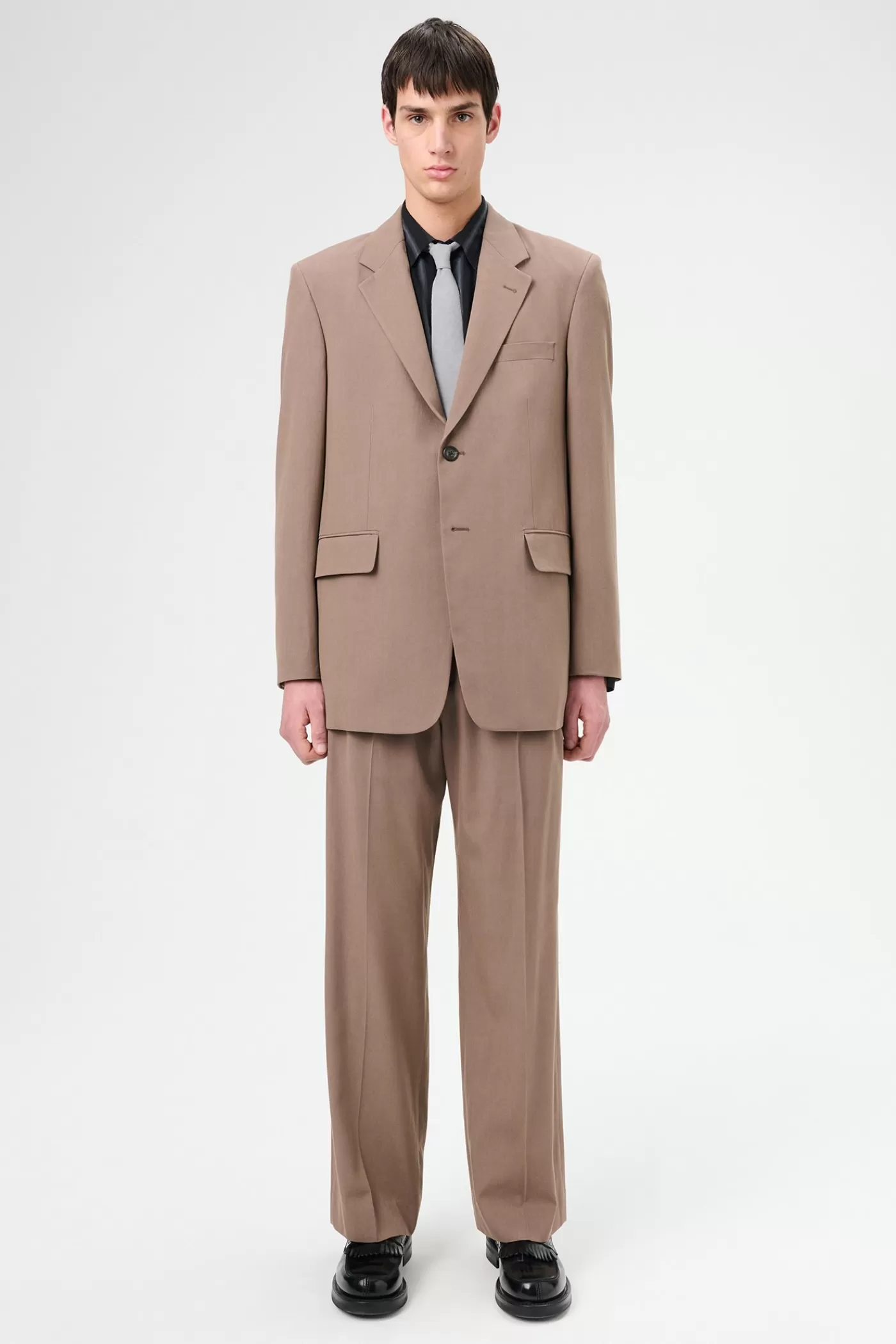 Sale Muddy Lavender Lyo Wool Suiting