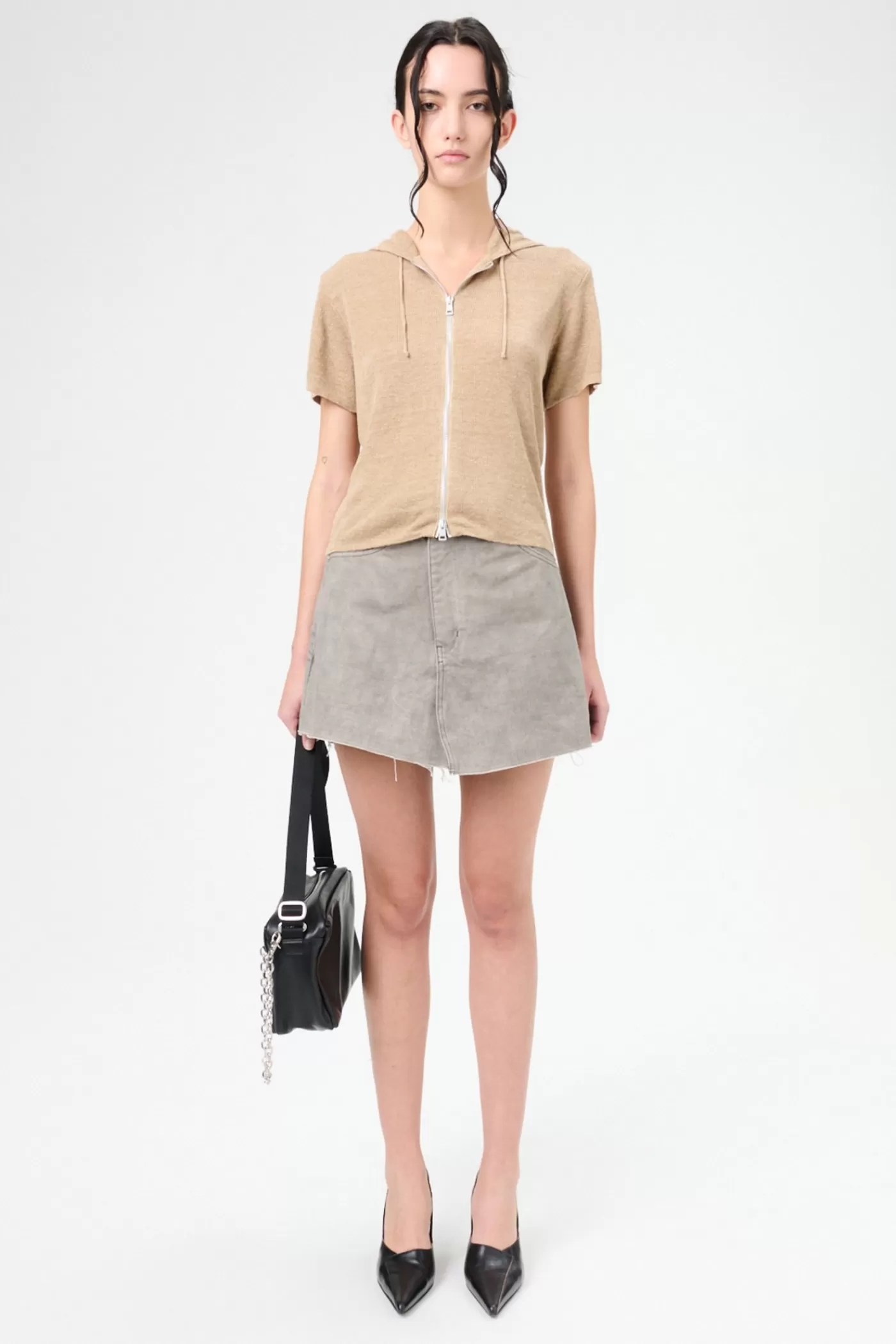 Best Oat Melange Refined Linen Women Knitwear
