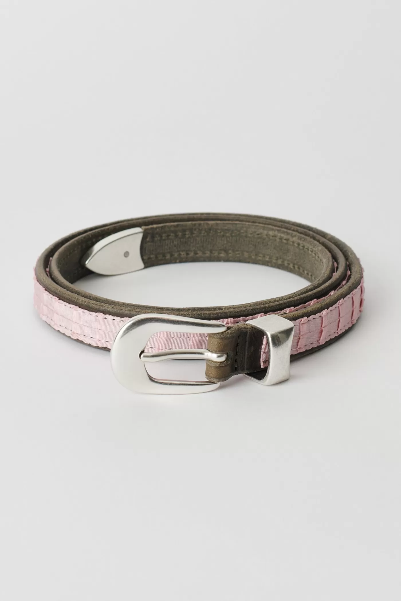 Shop Pleated Dusty Pink Ruffles Belts