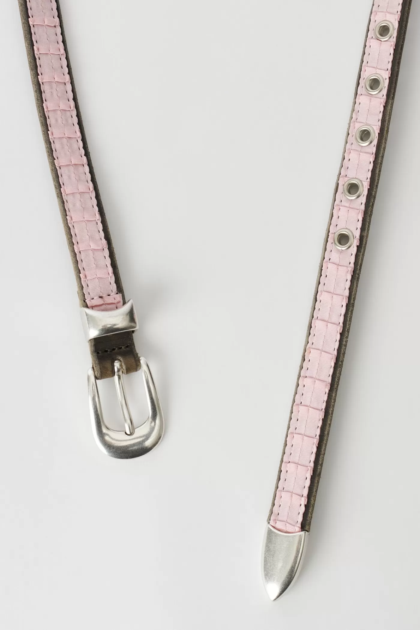 Shop Pleated Dusty Pink Ruffles Belts