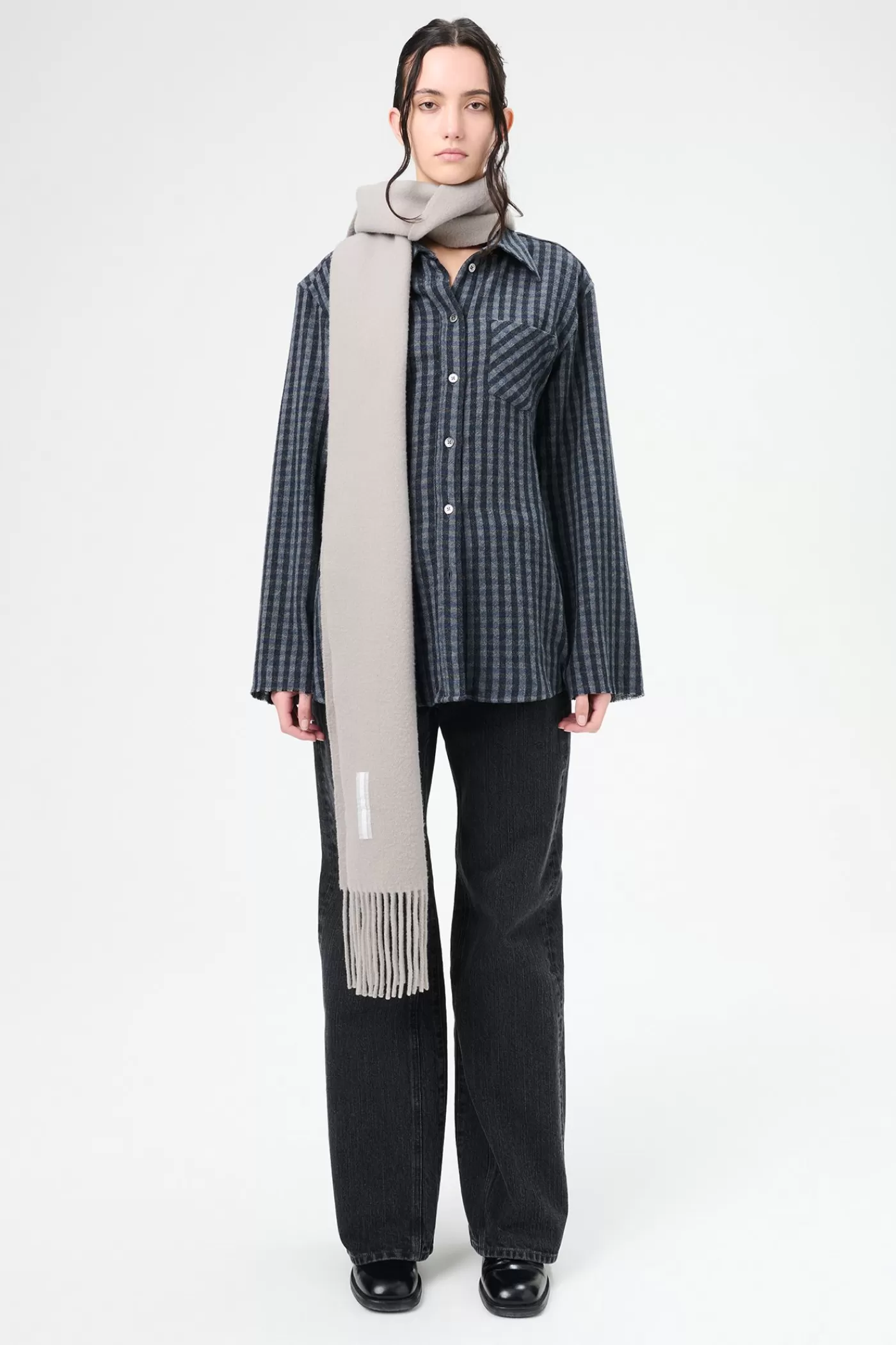 Shop Principal Check Rural Wool Women Shirting