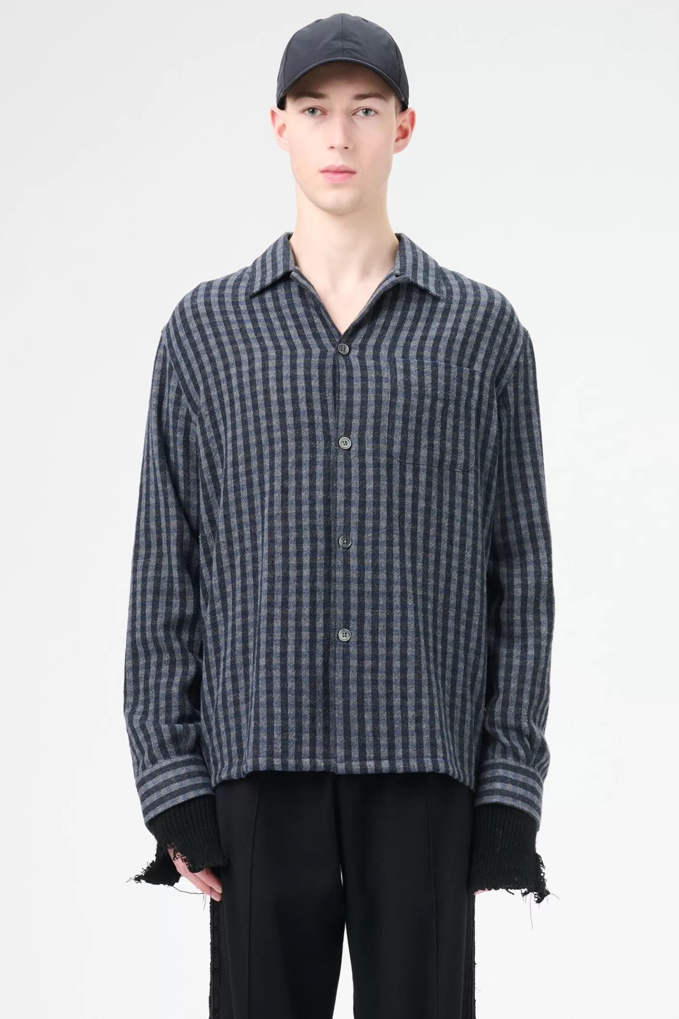 Cheap Principal Check Rural Wool Shirting