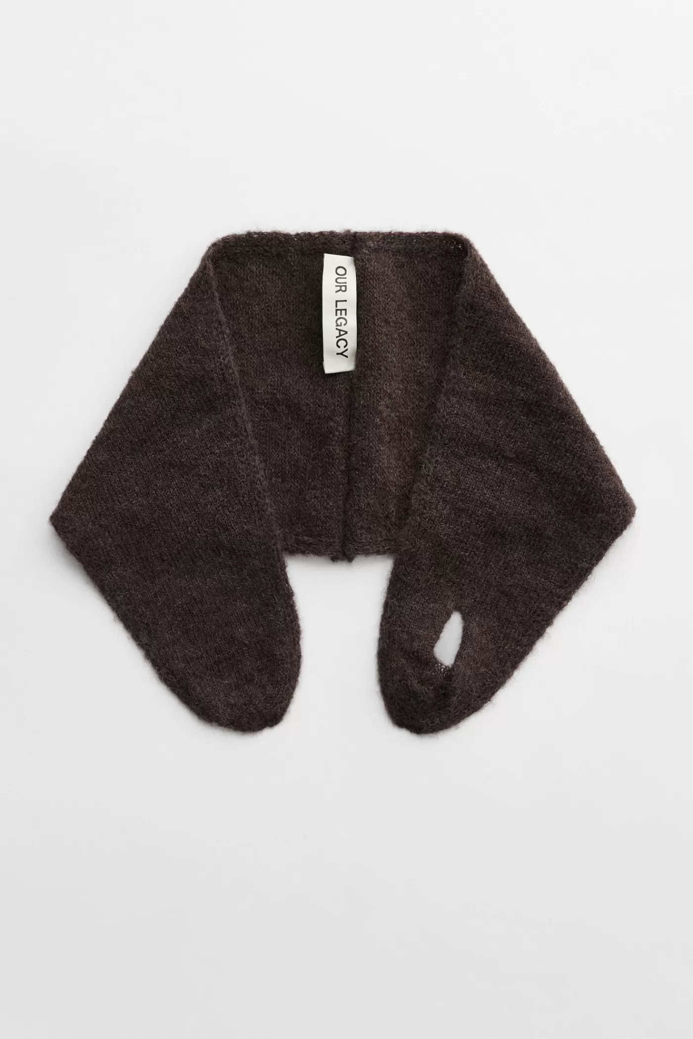 New Smokey Brown Fuzzy Alpaca Scarves