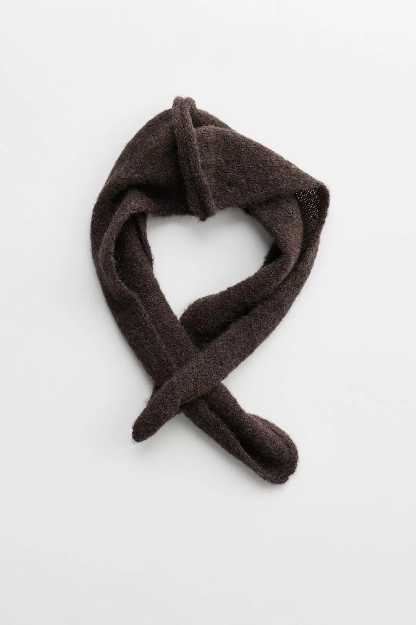 New Smokey Brown Fuzzy Alpaca Scarves