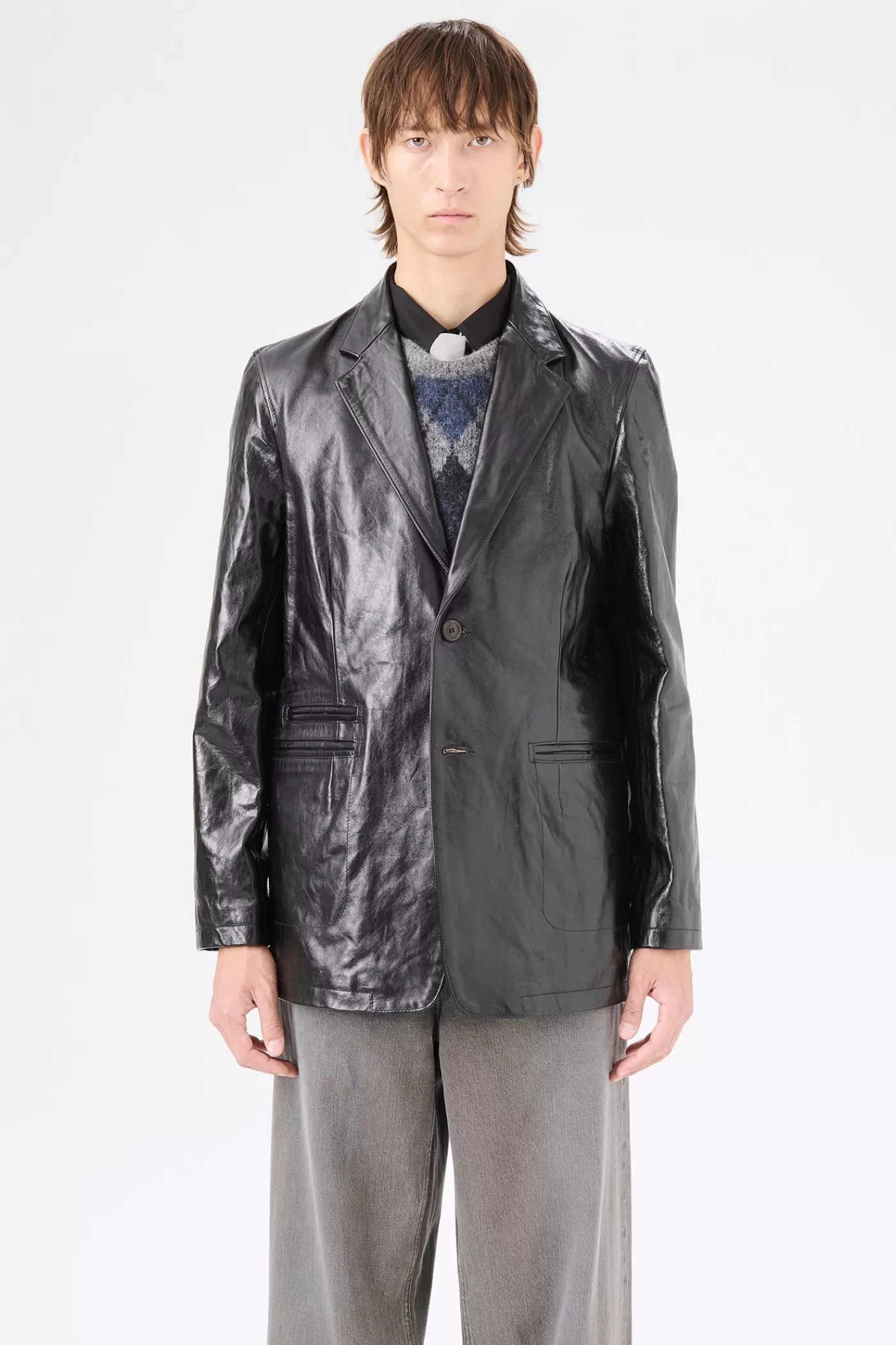 New True Dye Black Leather Leather