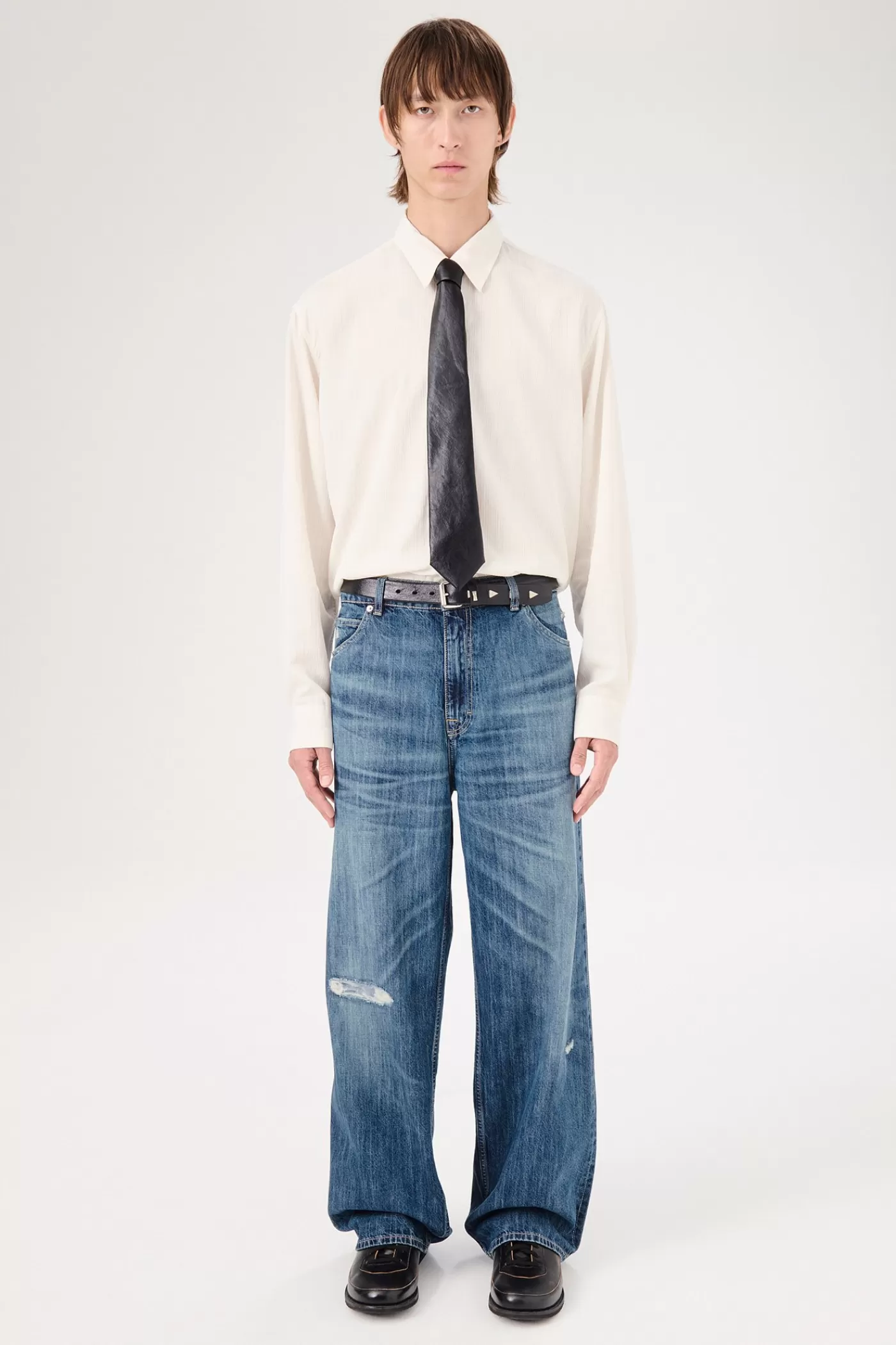 Store Vintage Rubber Repair Denim Jeans
