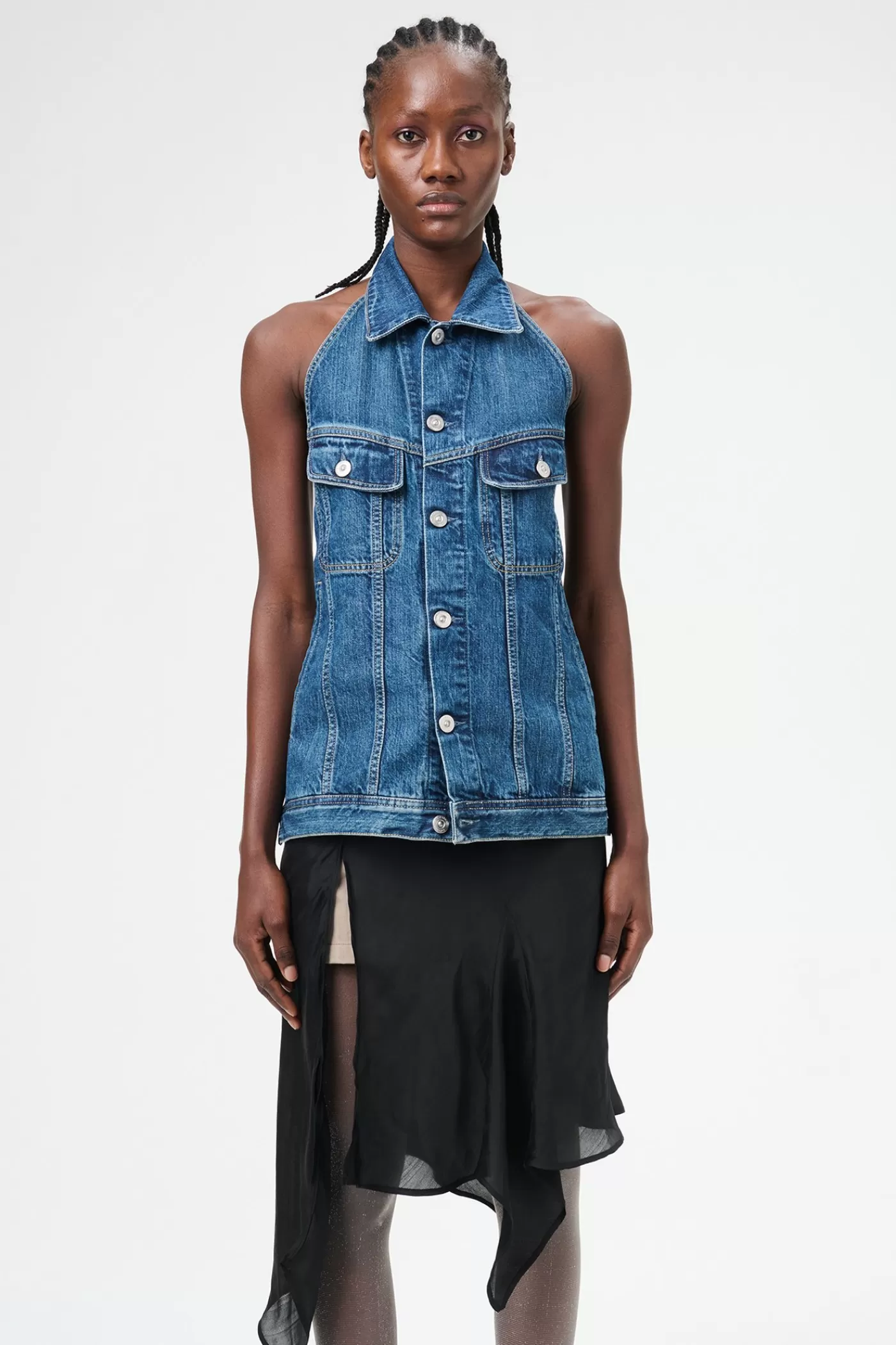 Sale Western Blue Denim Women Tops