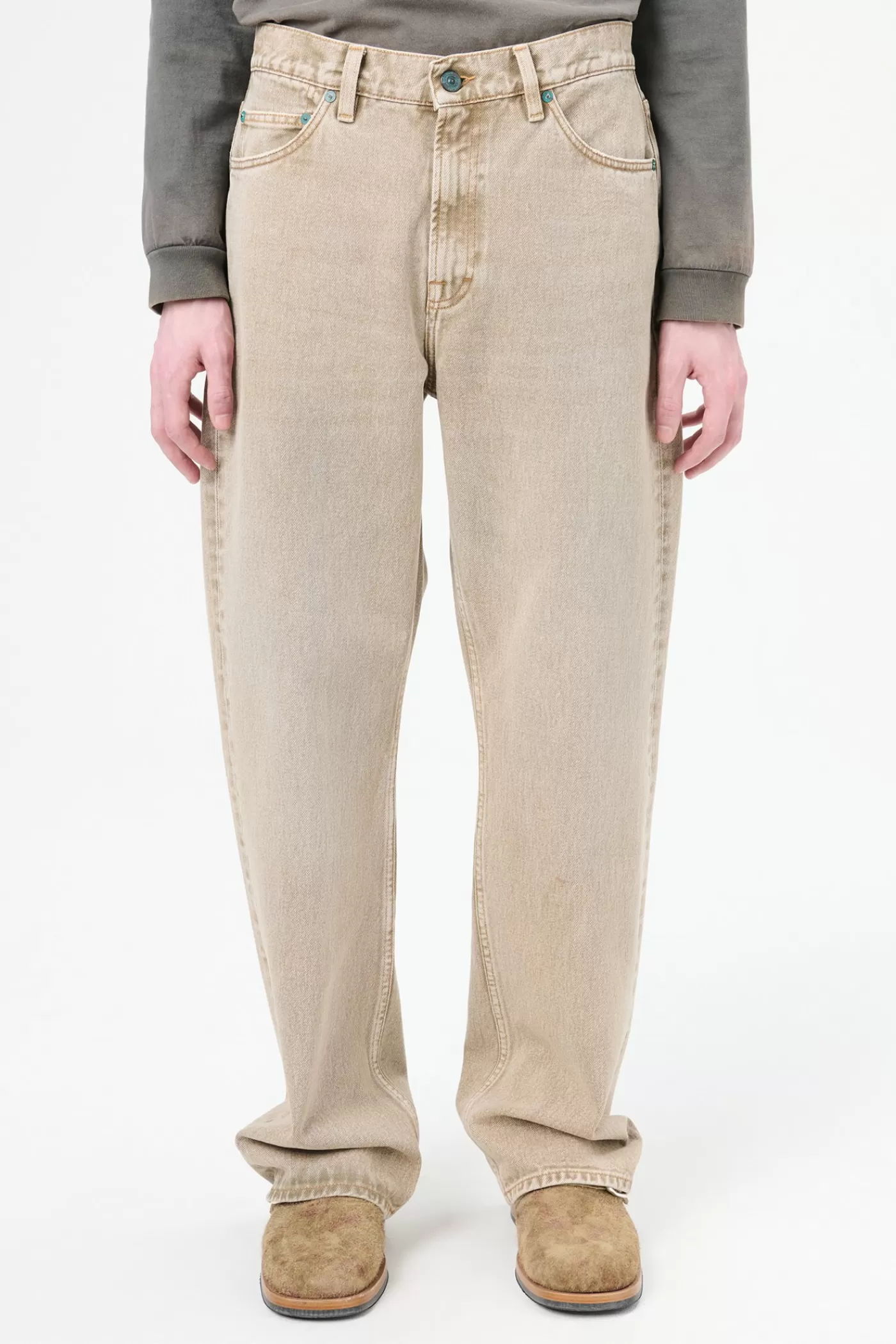Best Sale Wet Sand Dye Wash Jeans